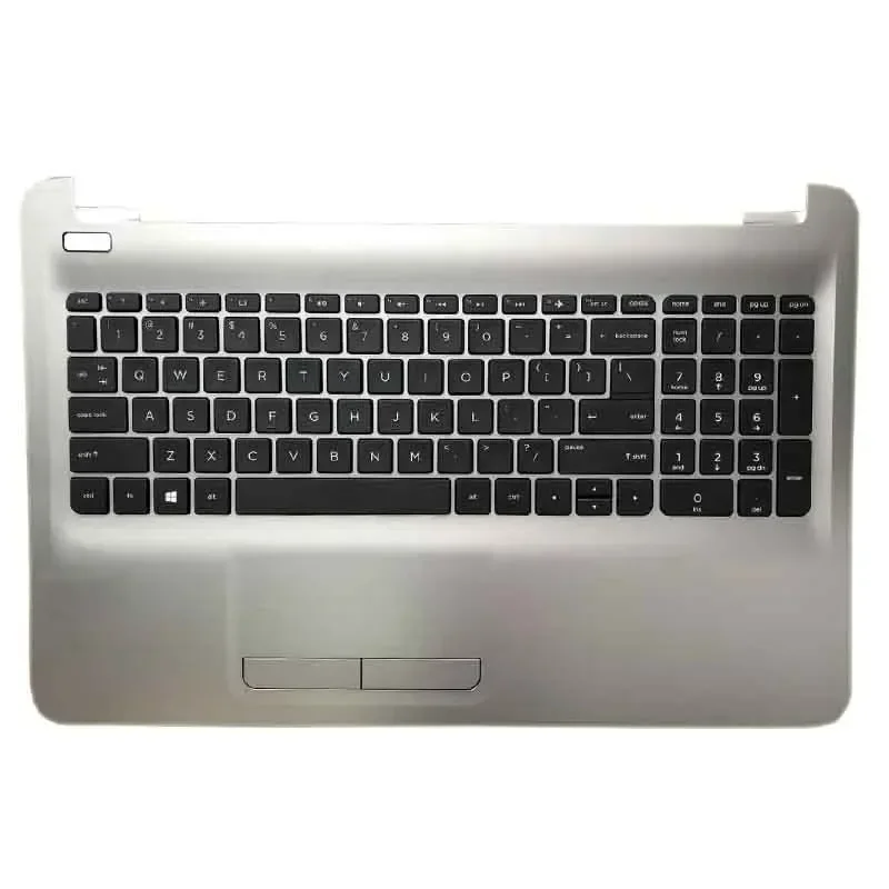 New US Keyboard for Pavilion 15-AC AF 15-AY BA BD 250 255 G4 G5 TPN-C125 Laptop Case Palmrest Top Upper Cover Replacement