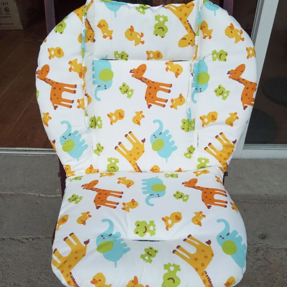 New Cartoon Print Dining Chair Cushion Soft Multifunctional Cart Mat Universal Seat Cushion Stroller Accessories