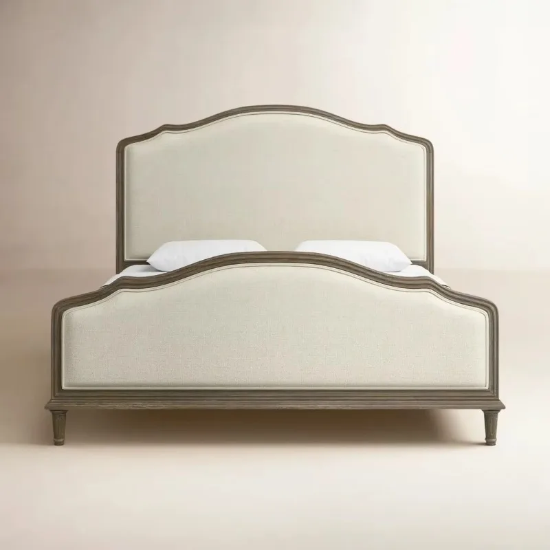 Solid wood bed, exquisite craftsmanship, suitable for bedroom use, factory direct supply