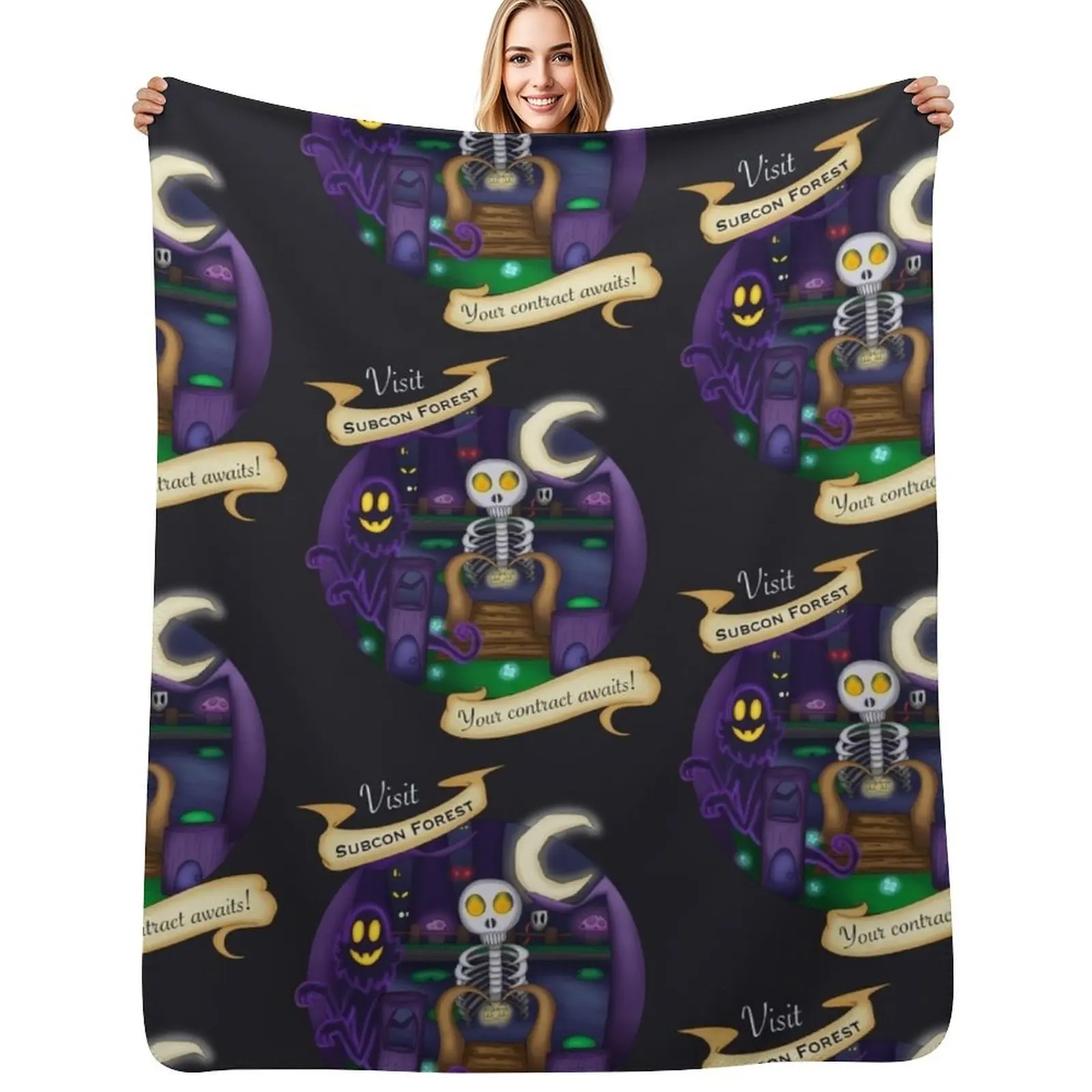 A Hat in Time Subcon Forest Throw Blanket Vintage Blankets For Sofas Extra Large Throw Soft Plaid Designers Heavy Blankets