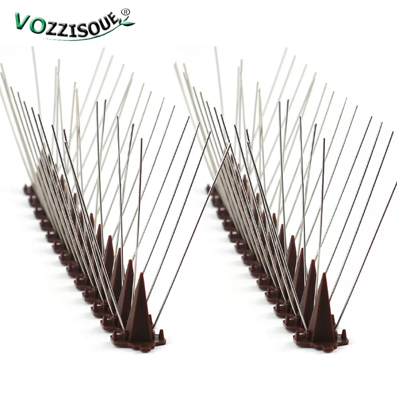 2024 Multiple Combination PP Plastic Base Stainless Steel Anti Bird Thorns Anti Pigeons Away Spikes Outdoor Garden Cat Repellent