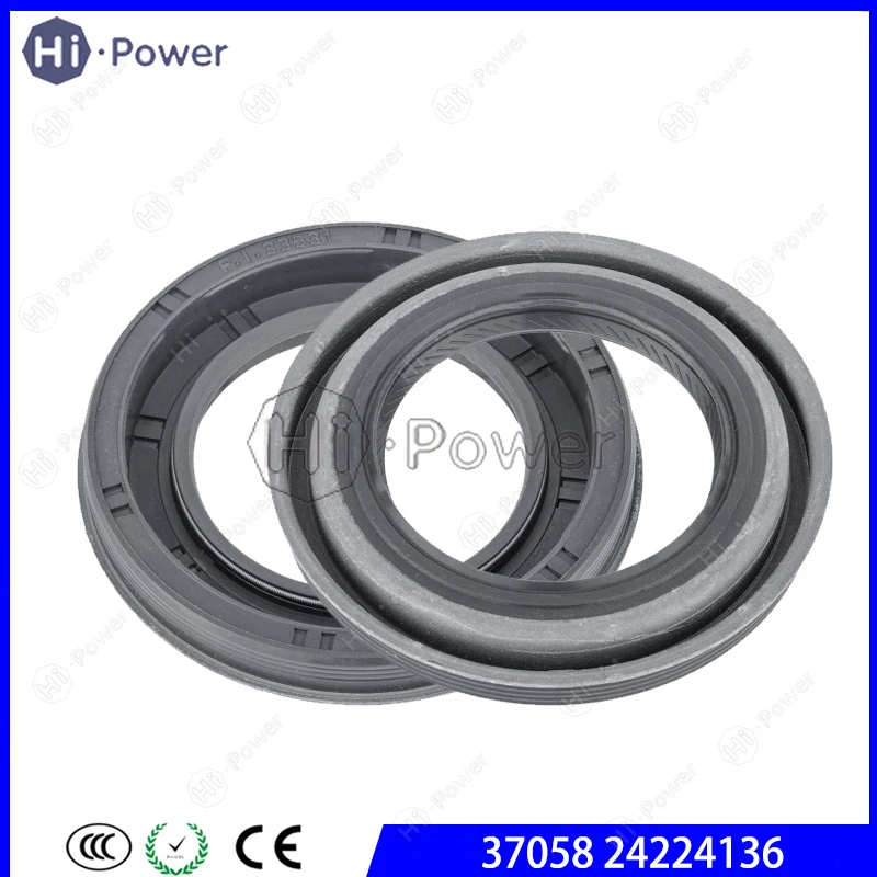 2pcs 6L40E 6L45E Transmission Oil Pump Seal 37058 24224136 24237531 24107581595 For GM Cadillac CTS XRS COMERO BMW