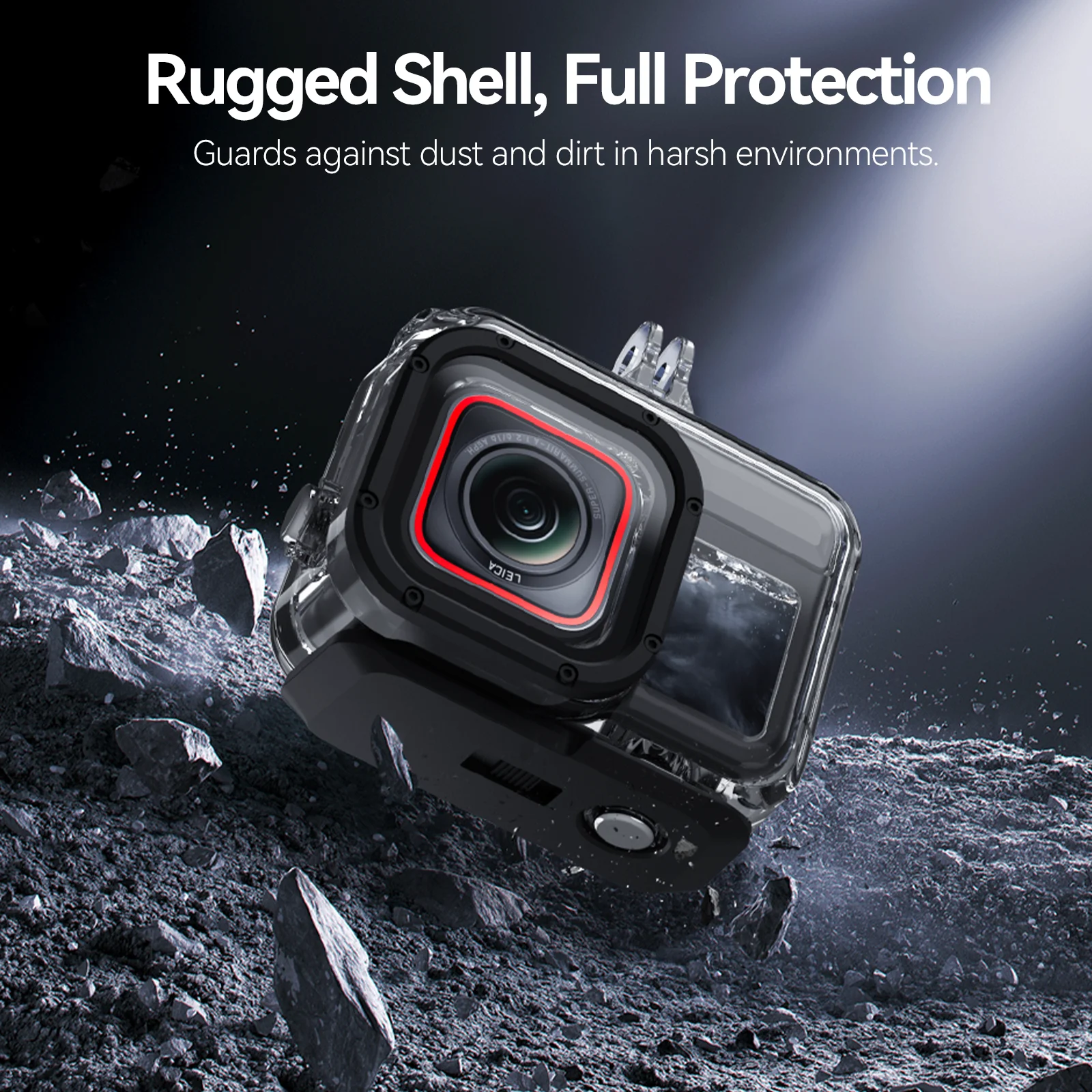 TELESIN 45M Waterproof Underwater Diving Housing Case for Insta 360 Ace Pro Action Camera Protective Accessory