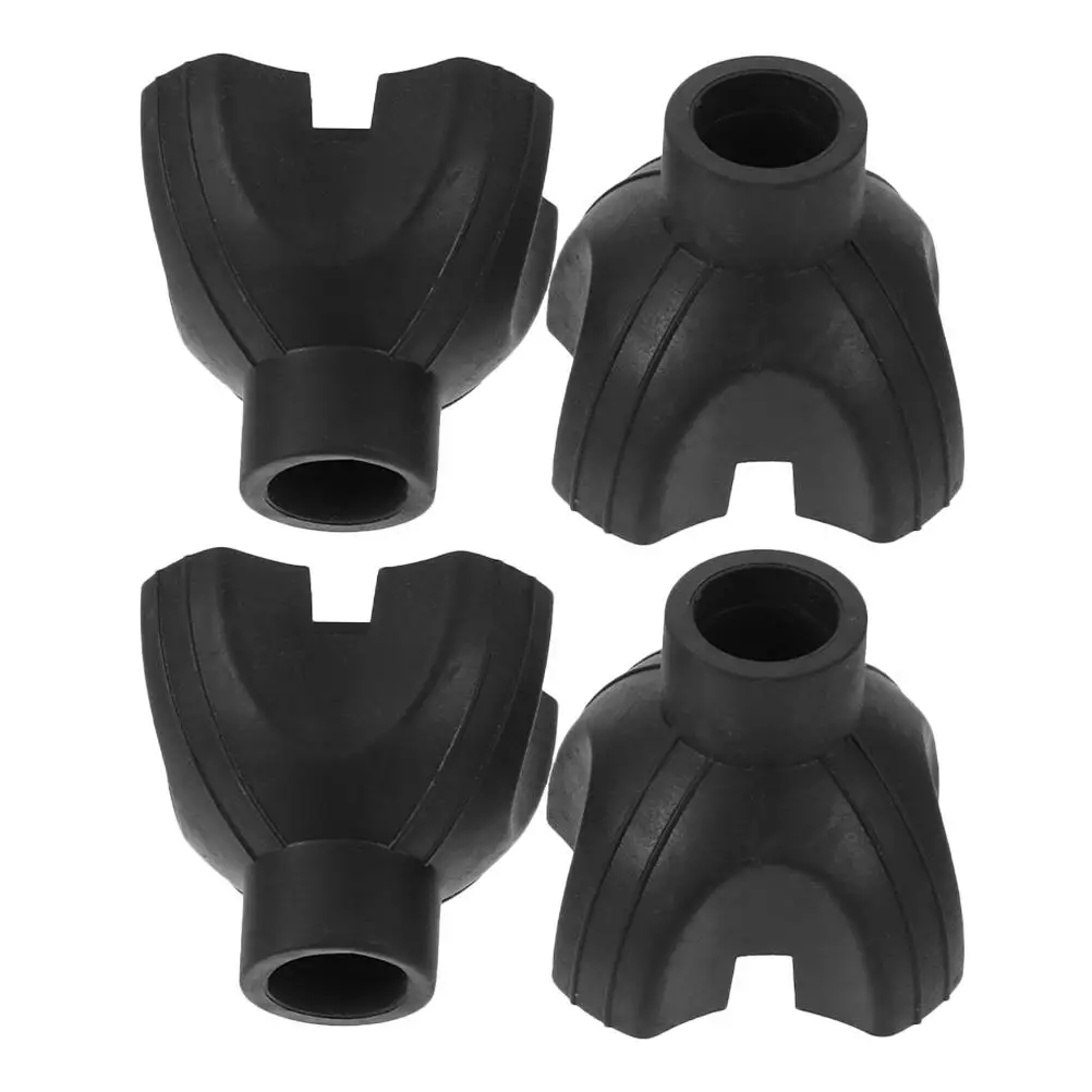 

4 Pcs Walker Rubber Replacement Non Slip Floor Mat Crutch Accessories Heavy Duty Cane Tips Walking Cane Hardware Ski Pole Tips