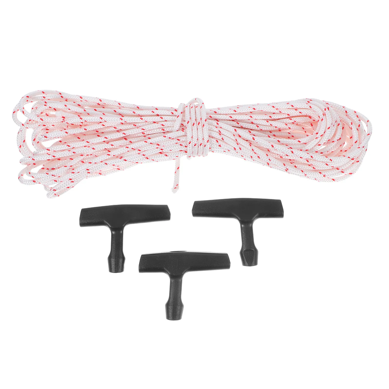 1Set Garage Emergency Release Pull Cord Plastic Handle Rope Attic Ladder Emergency Pull Grabber Starter Rope Kit