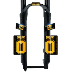 Mountain Bike Front Fork Stickers for Ohlins RXF36 m.2 M2 Vinyl MTB Road Bicycle Decals Waterproof Sunscreen Antifade