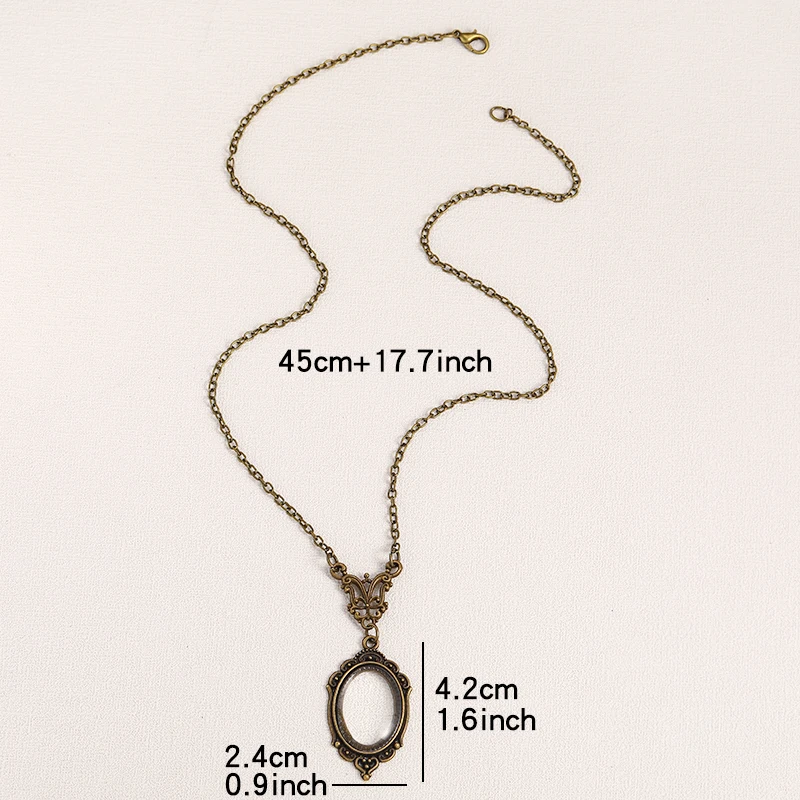 Vintage Victorian Single Piece Pendant Necklace Punk Fashion Lock Chain Men and Women Party Festival Fine Jewelry