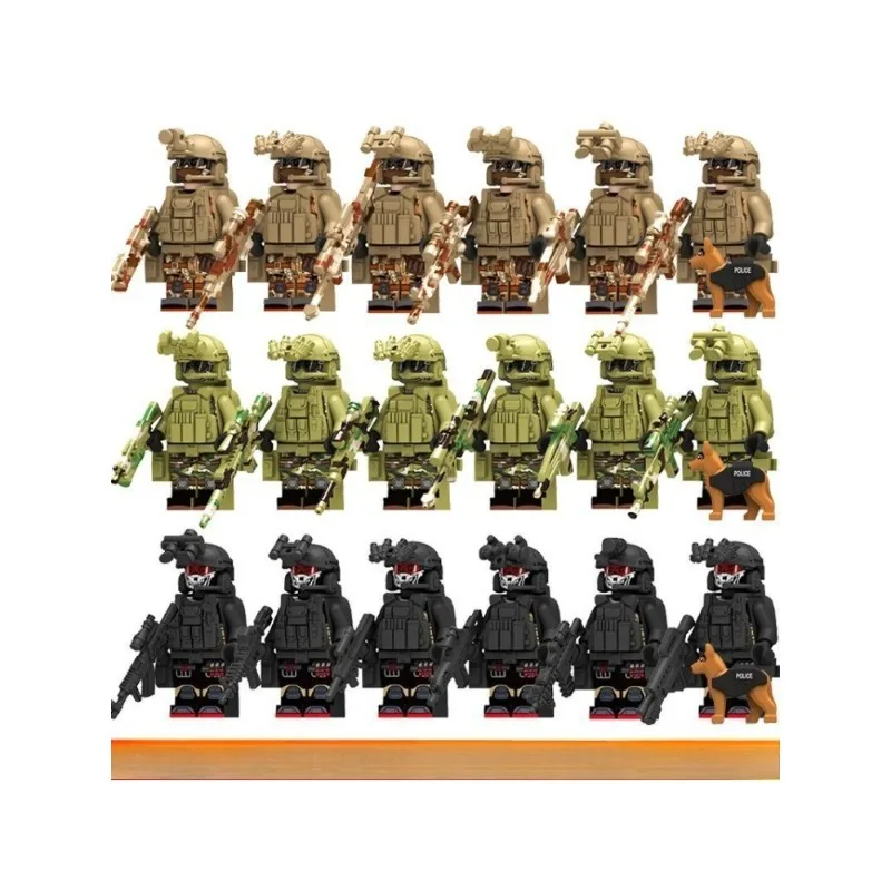 Building blocks figures humanoid dolls toys mini figures humanoid dolls childrens toys birthday gifts cartoon character