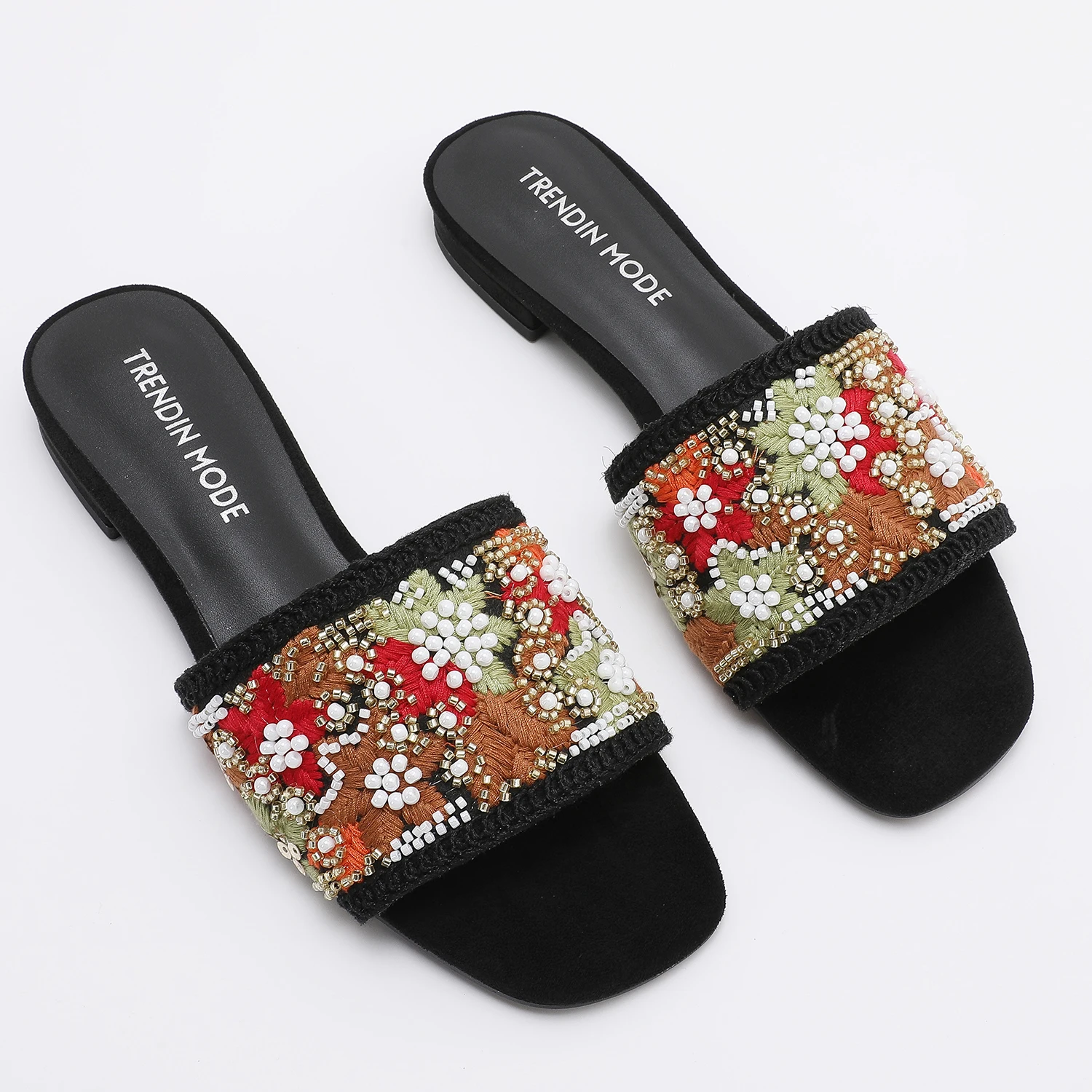 Женские тапочки из бисера, модные и противоскользящие