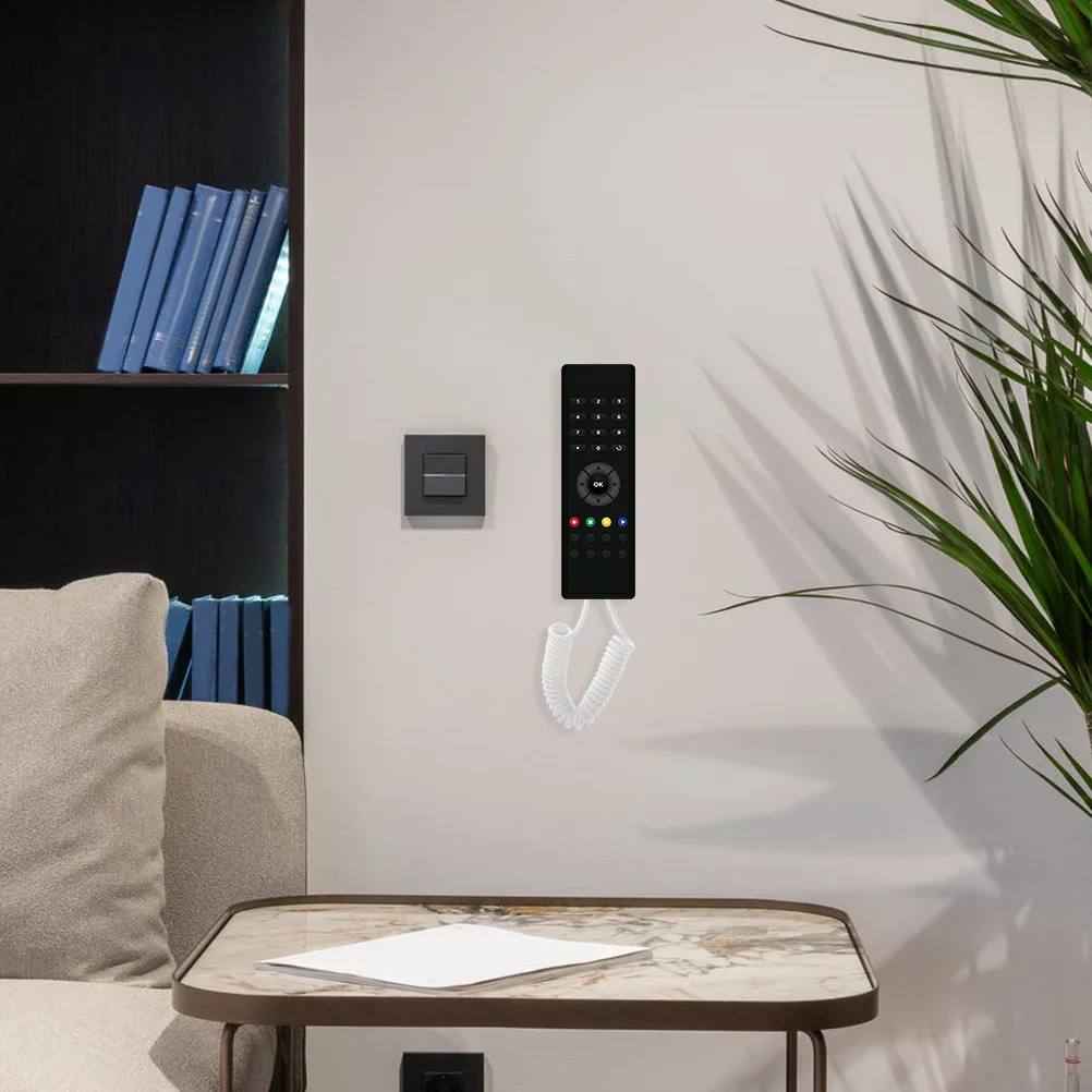 

3 Pcs Remote Control Anti-lost Rope Hook Headphone Stand Retractable Cable Plastic Tablet with Adhesive