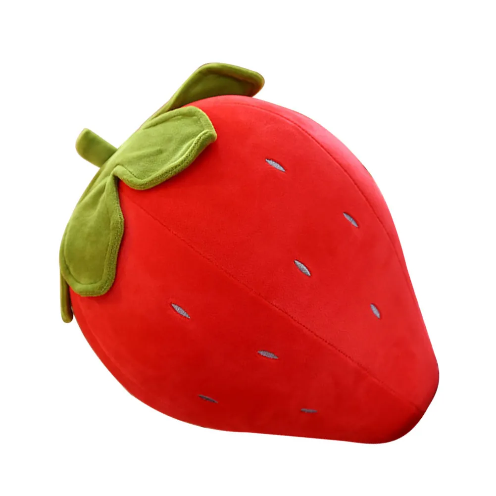 

Creative Strawberry Cushion Soft Comfortable Sleeping Pillow Cute Fruit Decor Supple Throw Pillow Bedroom Couch Decor Adorable