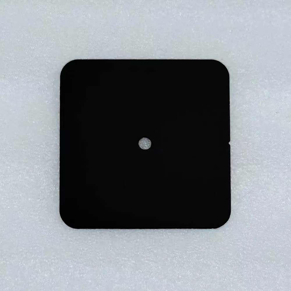 Quadrante semplice dell'orologio nero/bianco, quadrante dell'orologio con calendario non/singolo, colore puro, senza indice, quadrante quadrato da 27 mm x 27 mm per movimento NH35