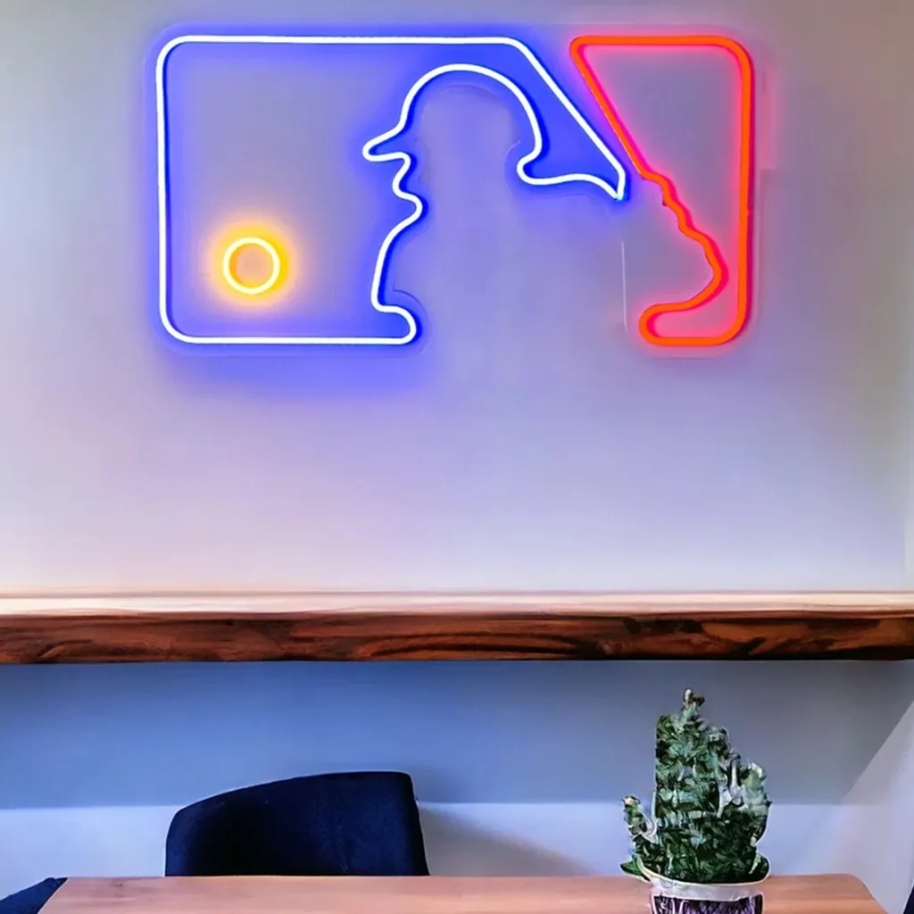 Baseball Neon Sign Game Room Wall Decor Handcrafted Led Neon Sign Baseball Led Light Bedroom Decor Birthday Gift for Boys