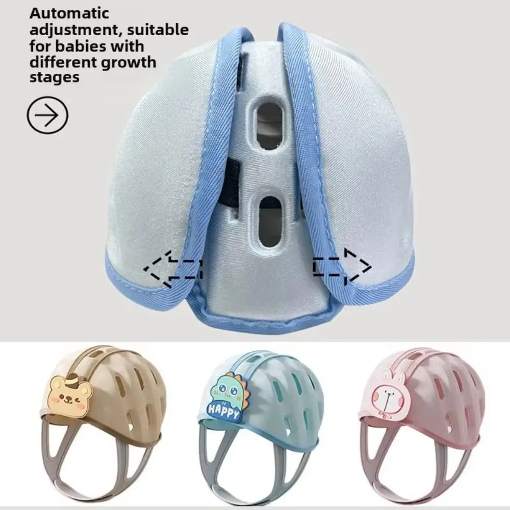 

No Bumps Baby Safety Helmet Breathable 360-Degree Protection Newborn Bumper Cap Shock Absorbing Adjustable Baby Safety Headguard