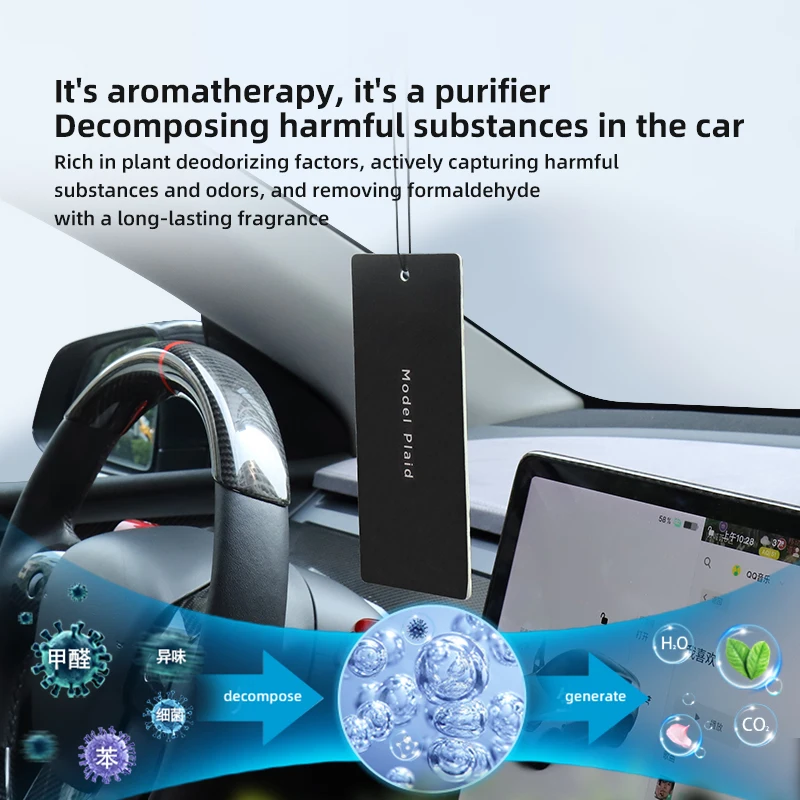 for Tesla Model 3 Y X S Aromatherapy Pendant Fragrant Tablet Air Freshener Pendant Car Interior Accessories