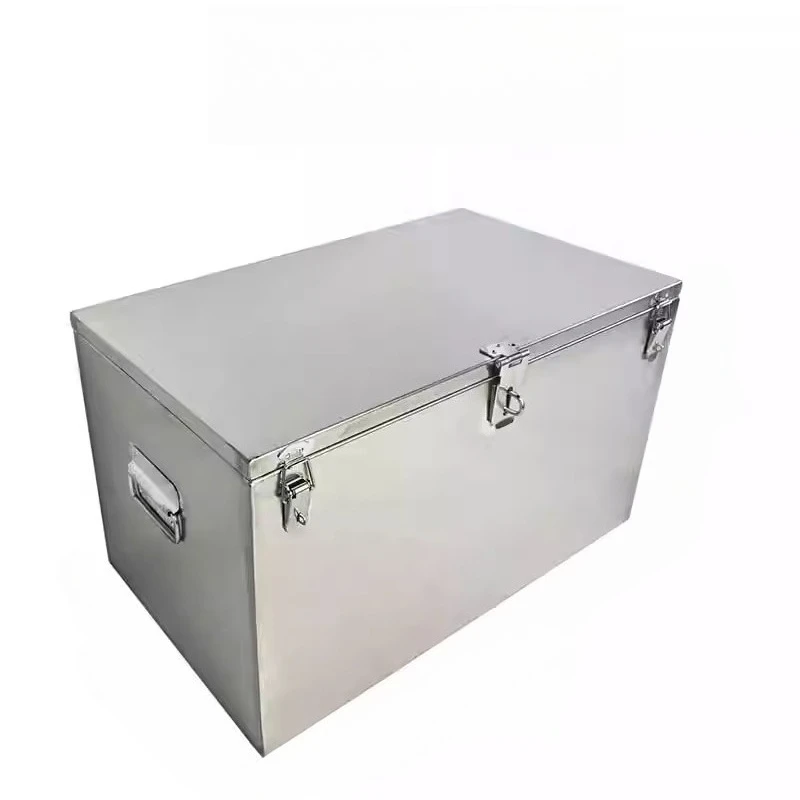 

Stainless steel toolbox Rectangle box Outdoor hardware storage box Car lock truck storage box