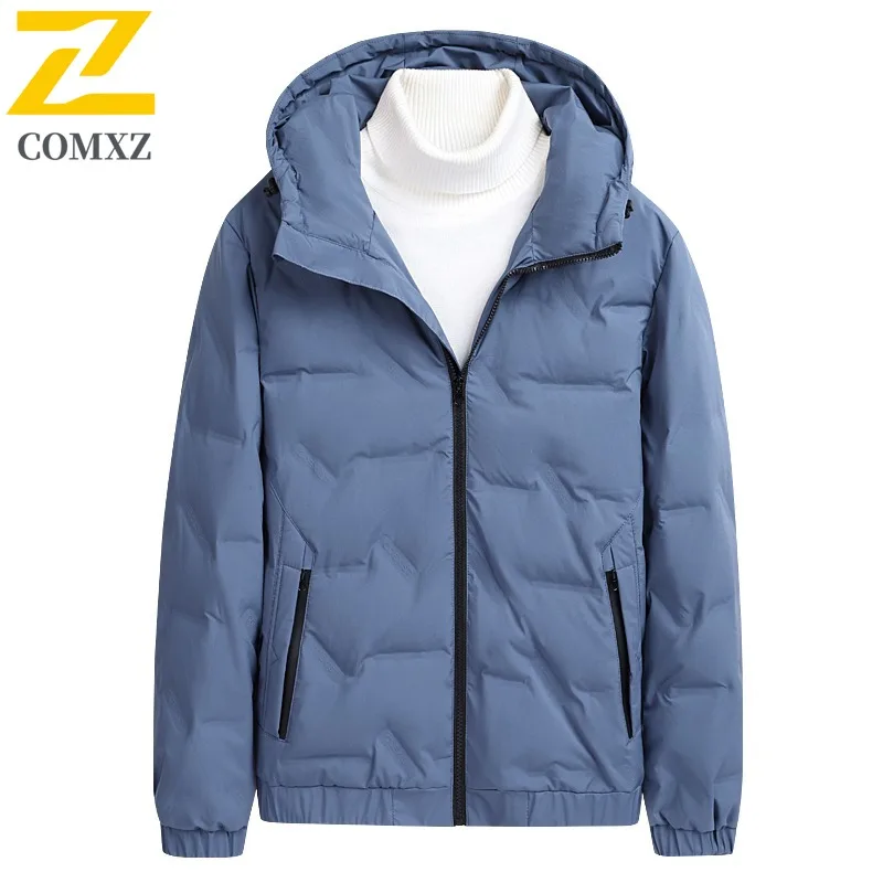 

​ Мужская пуховая хлопковая ветровка, зимняя утолщенная повседневная верхняя одежда в американском стиле, легкая спортивная теплая пуховая куртка для повседневного использования ​