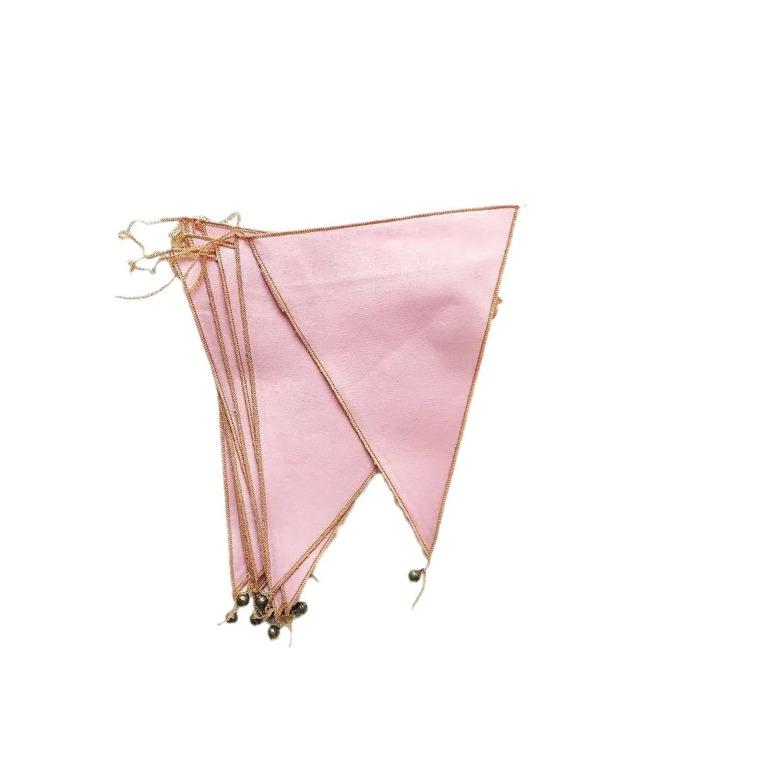 Classic Bunting Princess Room Tent Pendant Party Decoration Background Latte Bells Flag view 4