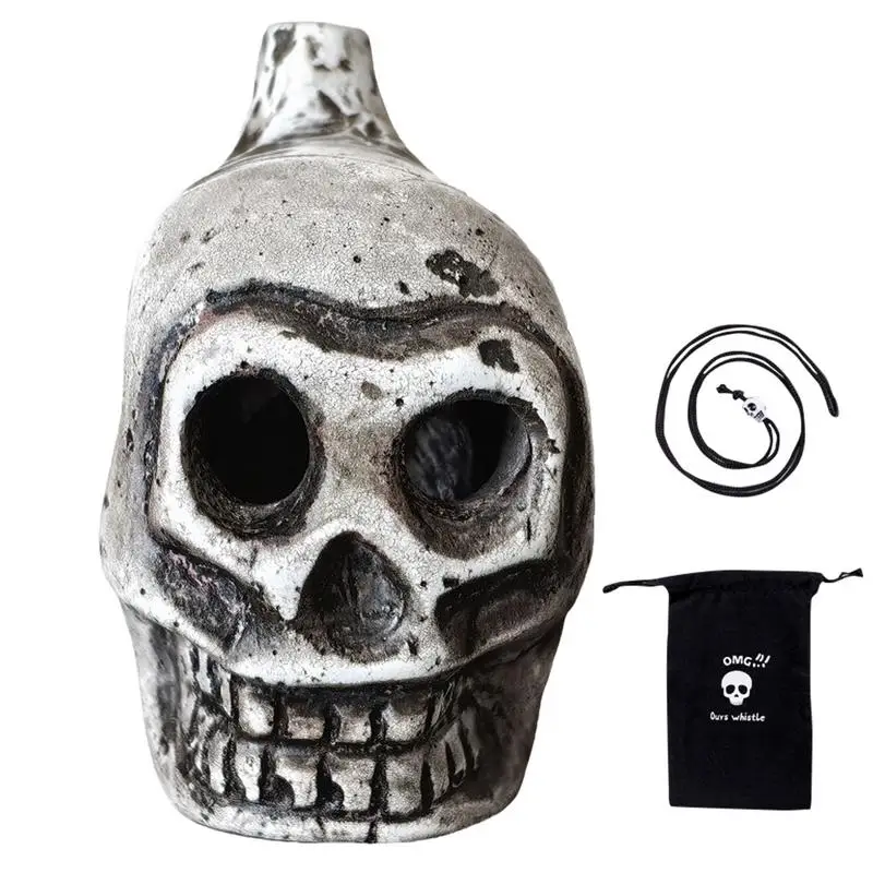 Authentic Aztec Whistle Skull Spooky Human Death Scream Loud Whistle High Decibels Authentic Human Sounding Screams