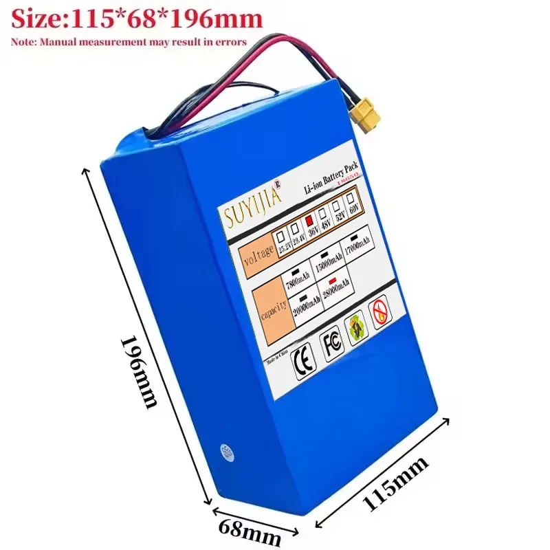 18650 New  Lithium ion rechargeable high capacity 10S6P 28000mAh 18650, BMS integrated, suitable for electric scooter batteries