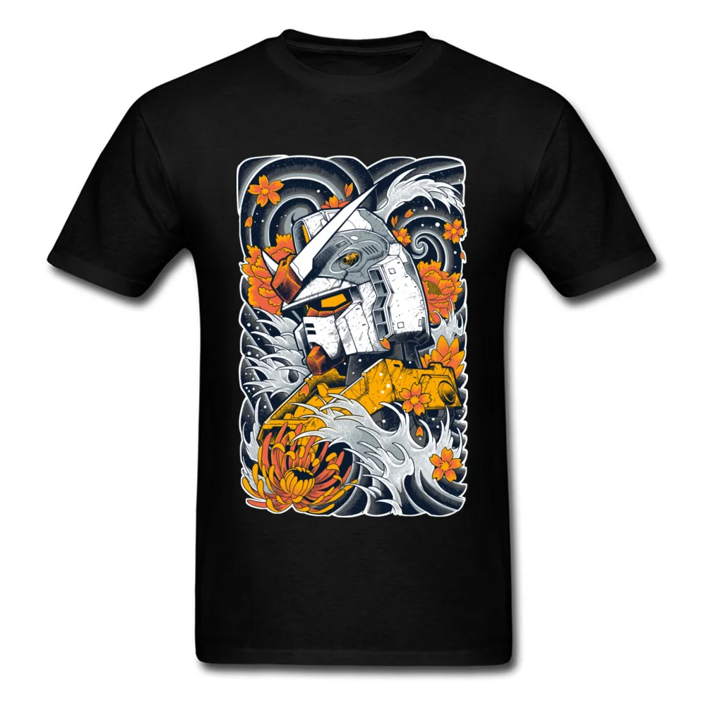 Koszulka bawełniana oversize z nadrukiem anime Gundam, męska i damska, wygodna, modna, streetwearowa, Y2K, letnia, odprowadzająca pot, luźna.