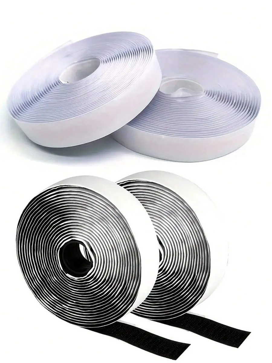 

10/5/2m Adhesive Hook And Loop Strips, Double Roll Heavy Duty Self-Adhesive Tape With Backing, Nylon Self-Adhesive Tape, Suitable For Home, Office, School And DIY Crafts
