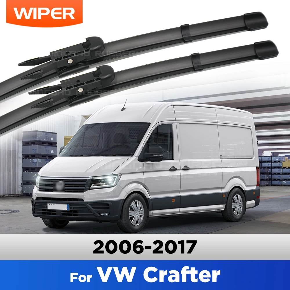 

Тихие и всесезонные щетки стеклоочистителя для Volkswagen VW Crafter 2006-2017 2007 2008 2009 2010 2011 CREATROAD, дворники лобового стекла 26 "+ 24"