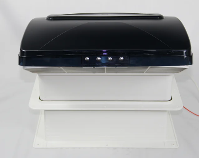 New Maxxair 360*360mm Smoke Gray Cover with LED Light and Remote Control Shower Enclosure