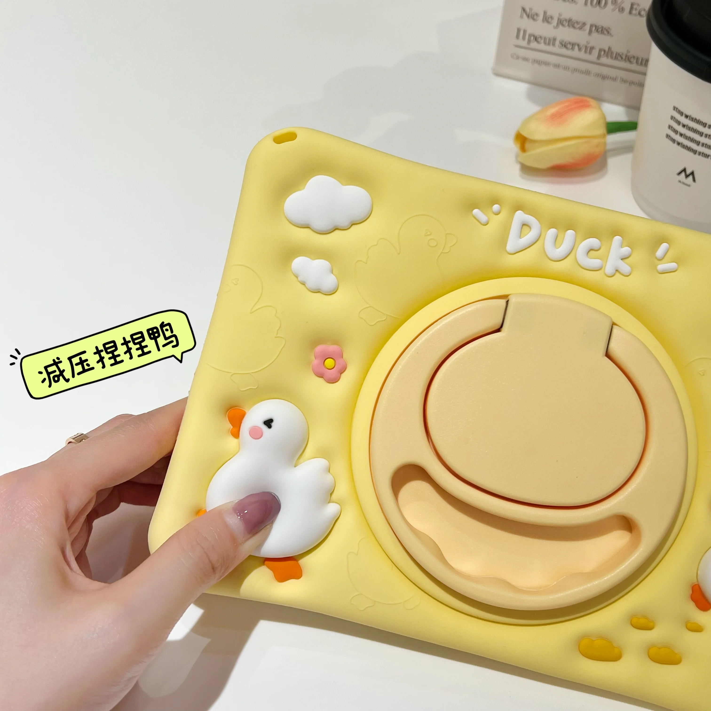 Etui 3D Cartoon Cute Kids Case na iPada Mini Air 2 3 4 5 6/7 8th 9th 10th Generation 10.9 A16 Pro 11 Silicone Tablet Protective Case — zdjęcie produktu 4