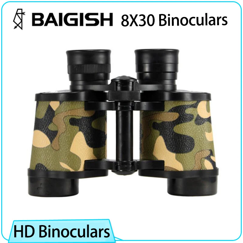 8x30 professional military binoculars BAK4 prism Fmc coated weak light night vision Hd binoculars outdoor camping hunting trip