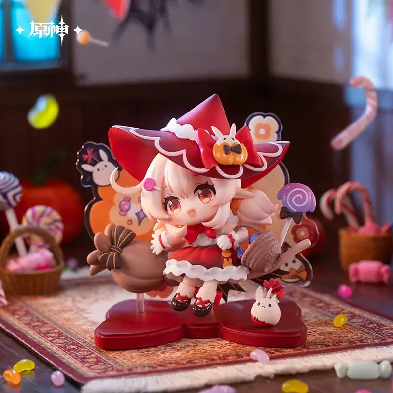 [Genuine] miHoYo Game Klee Figure Genshin Impact Klee Q-version Desktop Decoration Anime Accessories Pendant Cosplay Xmas Gifts