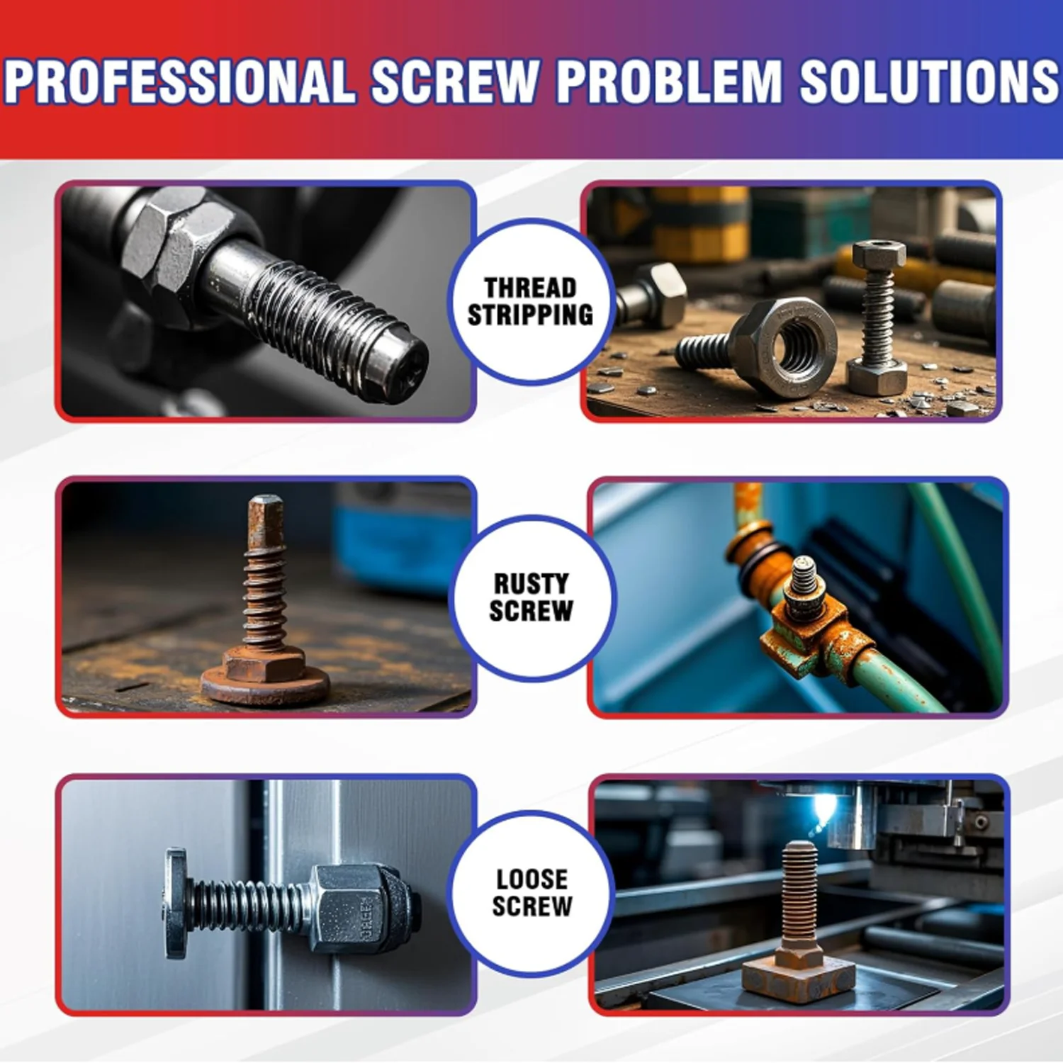 Medium-to-High-Strength Threaded Locks Are Used for Nuts, Bolts, Fasteners, and Metals, Preventing Loosening and Leakage, Availa