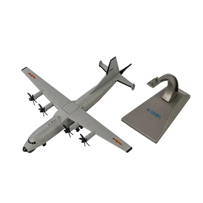 1:200 Scale Y-8 Anti-Submarine Transport Aircraft Static Alloy Simulation Model Airplanes For Creative Military Aviation Gift