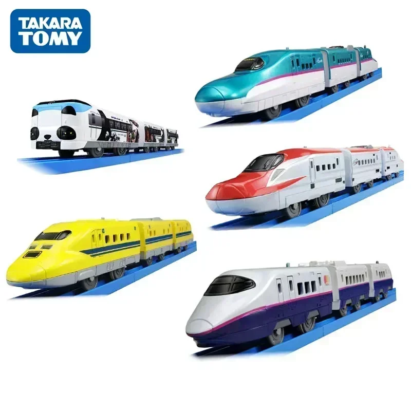 

TAKARA TOMY Tomica Plarail Trackmaster Shinkansen 30-40cm Electric Train Model Kit Three Carriages Railway Cars Toy for Children