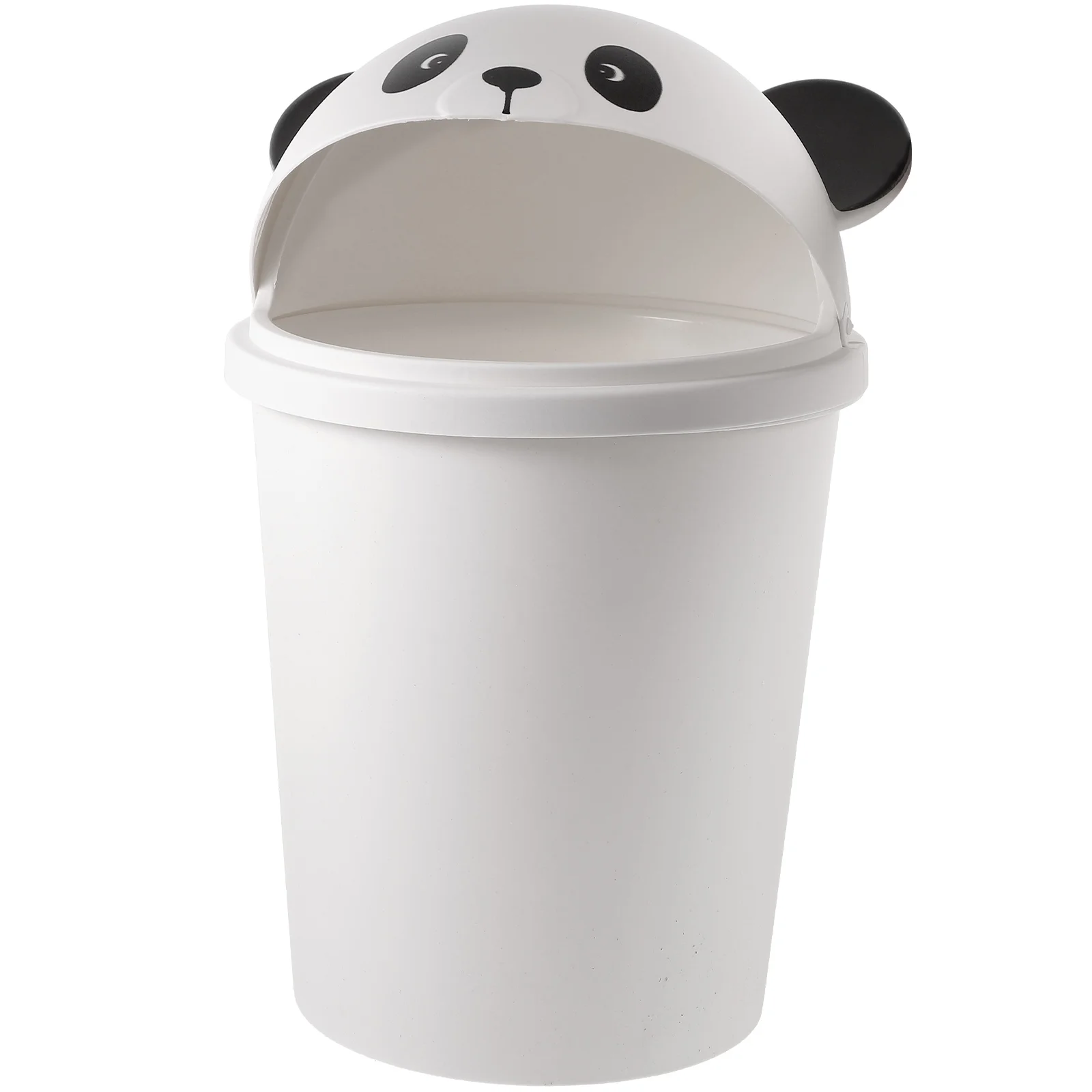 

Panda Trash Can Small Bin With Lid Reusable Container Plastic Best Outdoor Dog Poop Bathroom