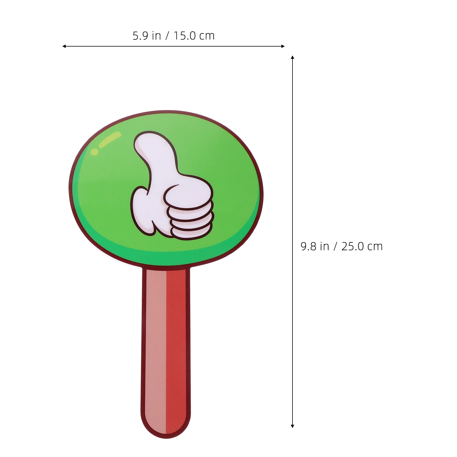 2pcs Handheld Voting Classroom Interactive Teaching Aids Reusable Judging Board Game Supplies Portable Whiteboard