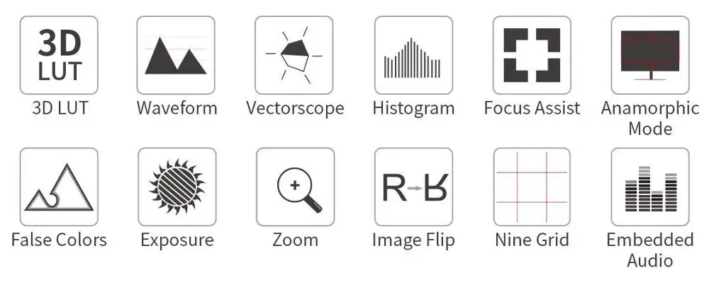 EELWORLD LUT7S 7 Polegada 3G-SDI 4KHDMI 2200nits 3D LUT Tela Sensível Ao Toque Câmera DSLR Monitor de Campo com Histograma VectorScope de Forma de Onda