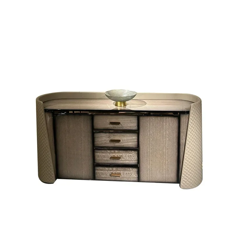 

Storage four-chest cabinet, dining side cabinet, post-modern designer high-end TV cabinet, entrance cabinet