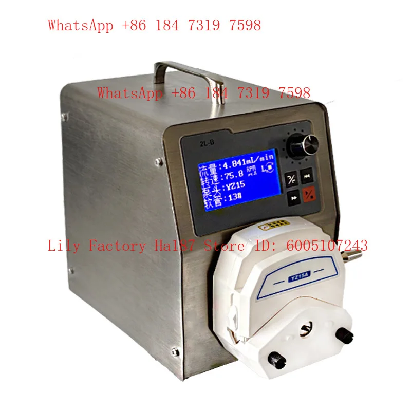 2L-B large torque flow type peristaltic pump large screen digital display with timing function for food and drug multi-industry