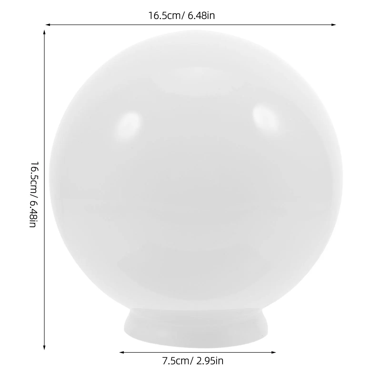오팔 화이트 유리 램프쉐이드 구형 글로브 교체용 천장 선풍기 펜던트 플로어 램프 쉐이드 커버 침실 거실용
