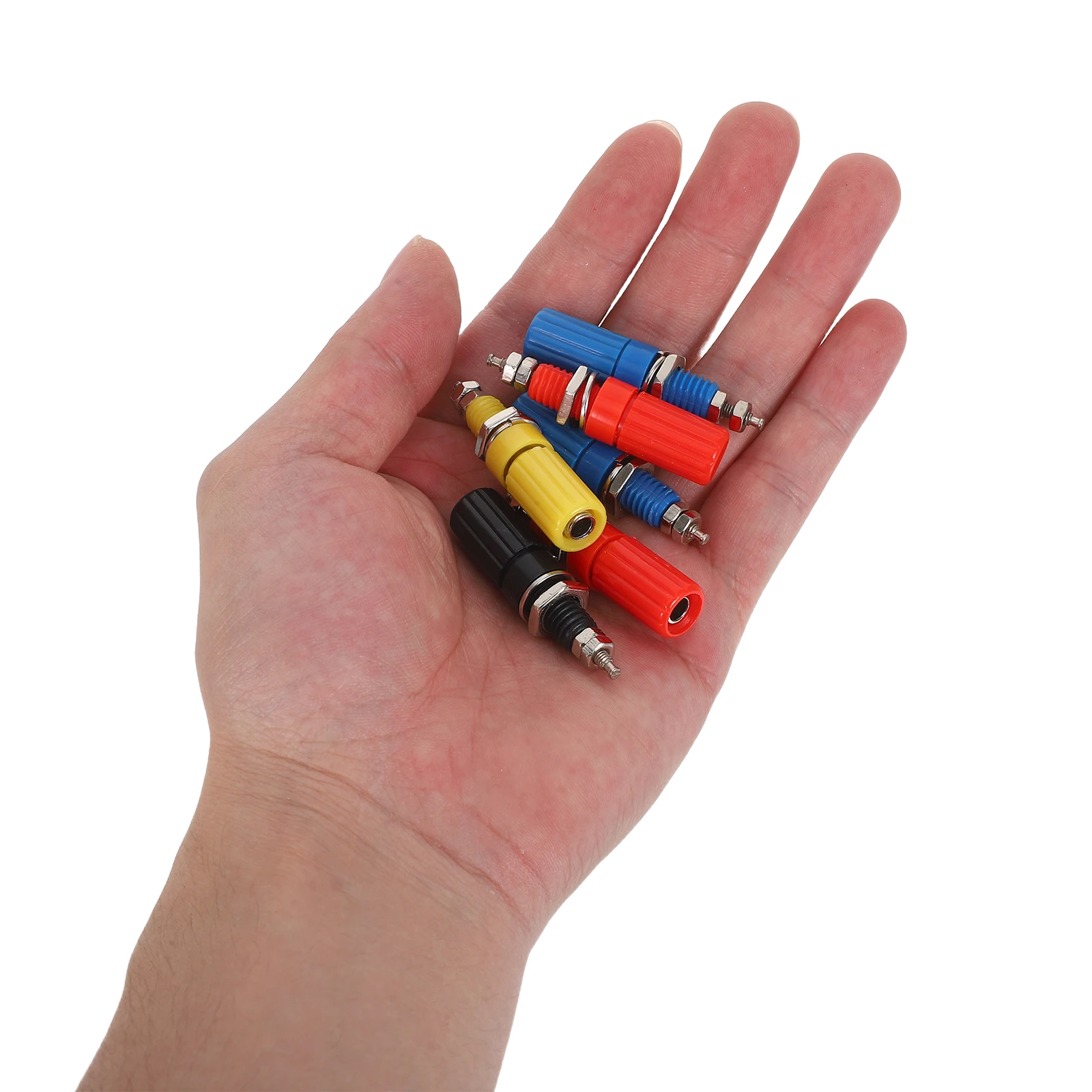 

50Pcs Audio Speaker Binding Post Connectors High Precision M3x45 Compact Design Loudspeaker Terminal Replacement Parts