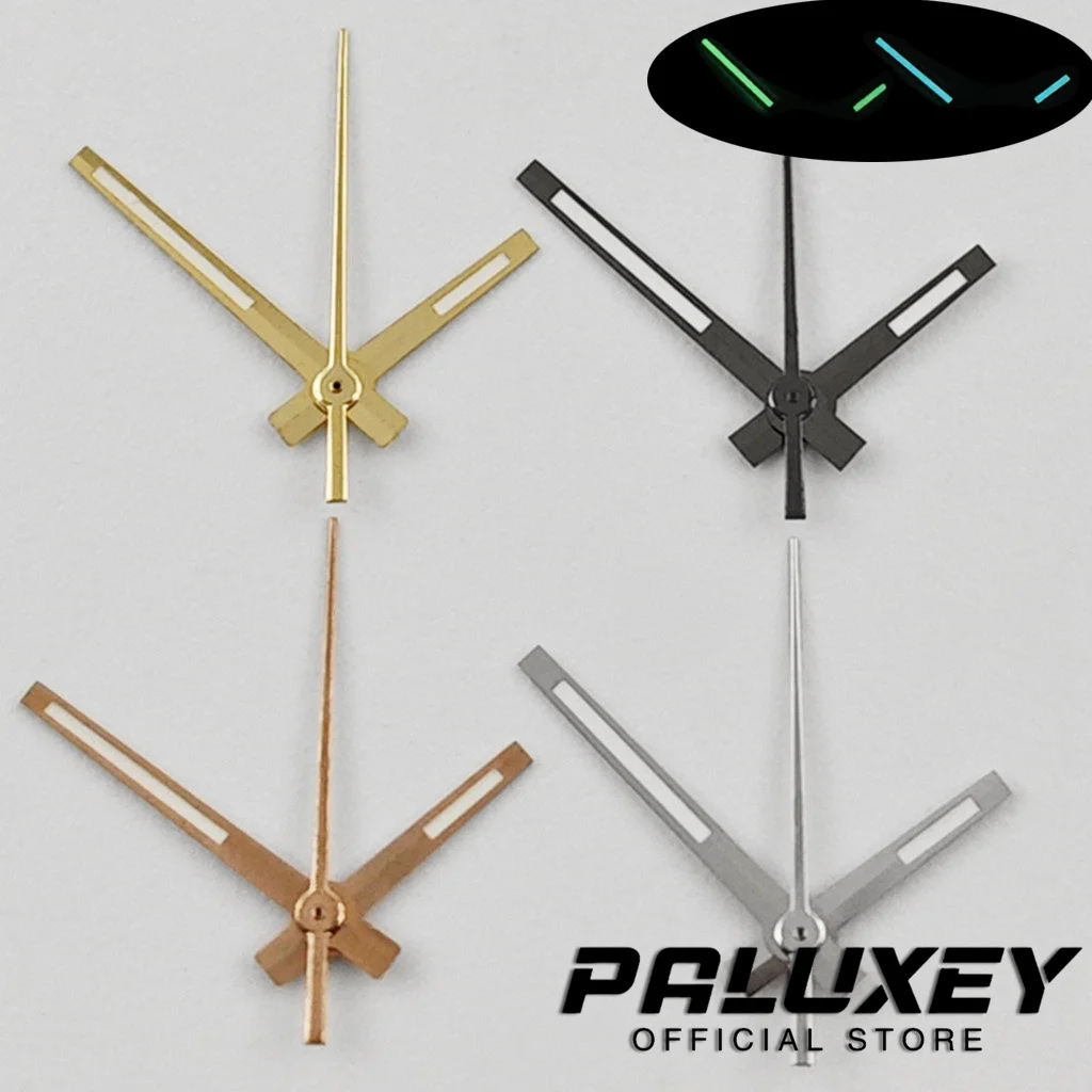 NH35 Logbook Watch Hands Blue BGW9 Lume And C3 Lume Silver Gun Rose Gold Watches Needles For NH34 NH35 NH36 Watches Pointers