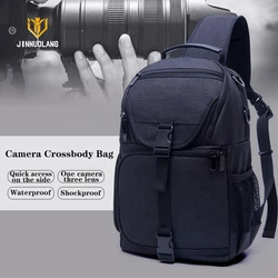 Single-shoulder cross-body camera bag, suitable for most digital cameras, multi-functional camera bag