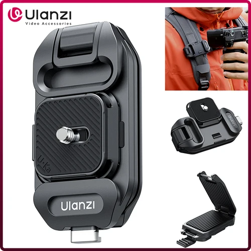 Imagen 1 del producto Ulanzi UKA07 Mochila Kit de liberación rápida Compatible con el sistema de liberación rápida Uka Arca-Swiss para cámara DSLR Carga máxima 10 KG
