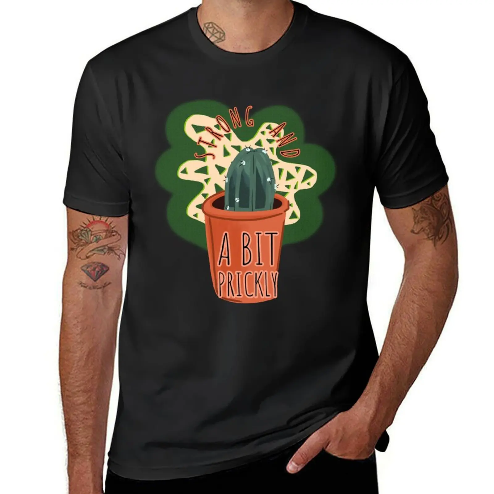 

Strong and a Bit Prickly T-Shirt cheap stuff graphics shirts graphic summer tops heavyweight t shirts for men