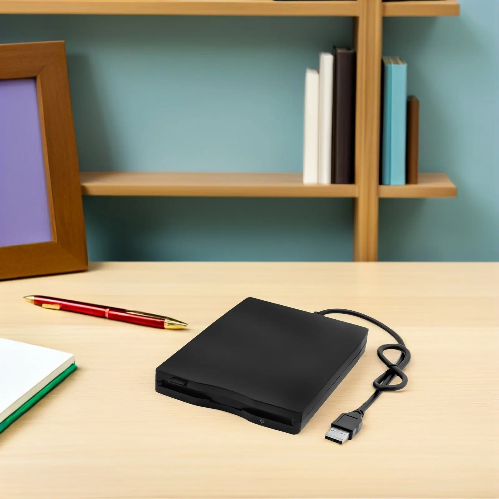 

USB 2.0 External Diskette Drive Portable Compact Floppy Disk Driver for High Speed Data Transfer Stable Anti