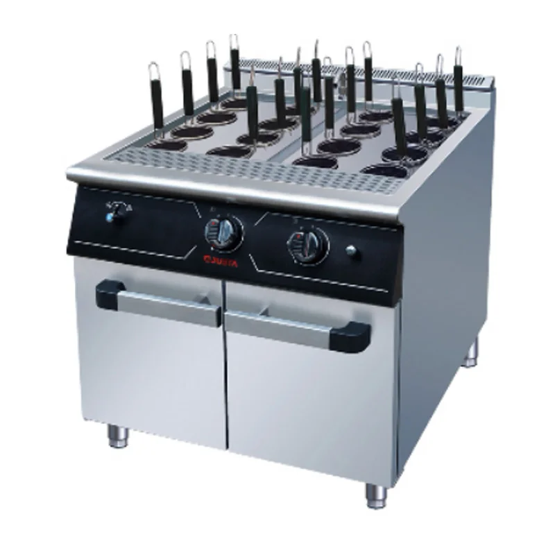 Commercial Gas Pasta Cooker Cabinet 16 Baskets Noodle Boiler Cooking Machine 2200kw Model SZST113-Y9-RM-16(GN) CN For Restaurant