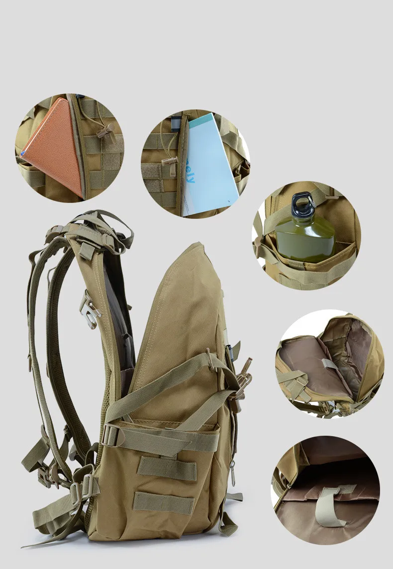 Mochila impermeable Oxford resistente para senderismo y uso diario - imagen 4