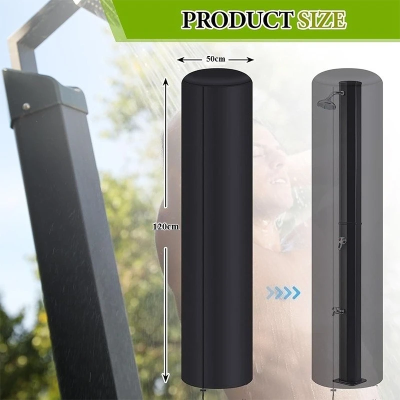 210D Outdoor Shower Enclosure Cover Waterproof Solar Shower Cover Heavy Duty Outdoor Protector Windproof Dustproof Oxford
