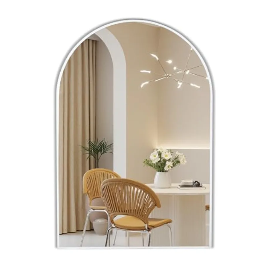 

Arch athroom Wall Mirror, 20 x 30 Inch Arched Vanity Modern Tempered Glass Mirror for Bedroom, Living Room, Entryway